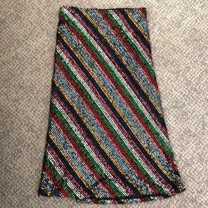 Milly Rainbow Sequin Skirt. Size Small